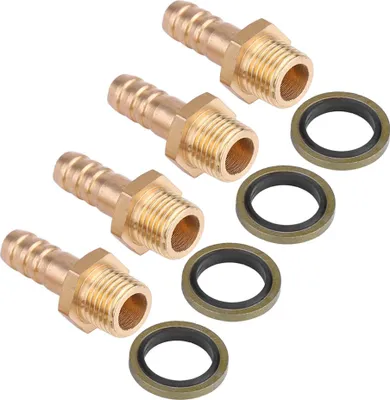 Produktbild von 4 Stücke Motorrad Ölkühler Kühlsystem M8 Hohlschraube Adapter Fitting M12 * 1,25mm