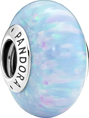 Produktbild von Pandora Charm 791691C01 Opalescent Ocean Blue Silber 925 lab created Opal