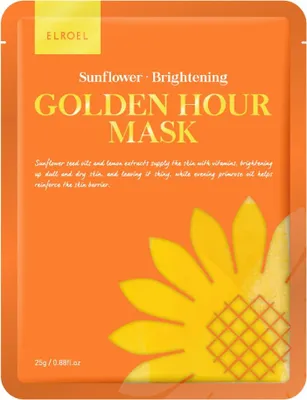 Image de Elroel Golden Hour Mask Masque éclaircissant au tournesol, 25 g