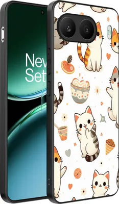 Produktbild von Smartphonica Telefon Fall geeignet für OnePlus Nord 4 mit Katze drucken - TPU zurück Abdeckung Fall Katze Design