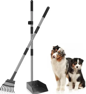 Immagine prodotto di Paletta per escrementi di cane da 106 cm, regolabile, per giardini e prati