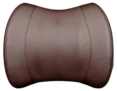 Produktbild von Ergonomisches orthopädisches Kissen mit Lendenwirbelstütze, Memory-Schaum, braun