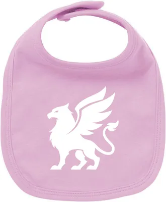Produktbild von Huuraa Unisex Babylatz Greif Silhouette Geschenk Babypink  Baumwolle Greif Mitbringsel