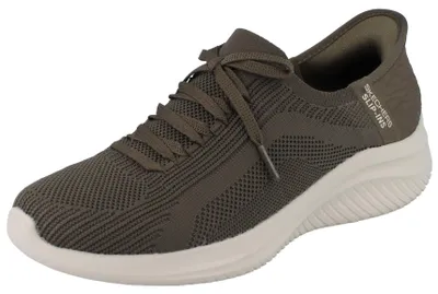 Produktbild von SKECHERS Slip-ins Damen Schlupfsneaker grün Textil vegan -  Größe: 37