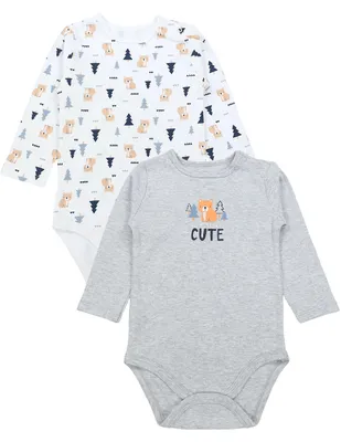 Produktbild von TupTam Baby Body Langarm – 5er Set Body Baby mit Motiv aus Baumwolle – , Farbe: Süßer Bär, Größe: 86