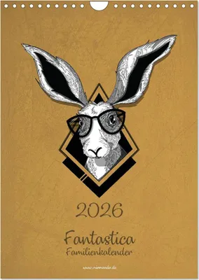 Produktbild von Fantastica Familienkalender miomanda (Wandkalender 2026 DIN A4 hoch), CALVENDO Monatskalender