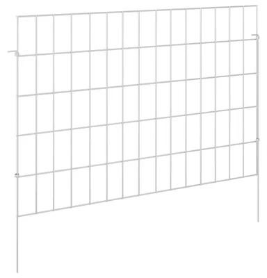 Zdjęcie produktu dla VidaXL Ogrodzenie ogrodowe z palikami, 24 sztuki, 75 x 50 cm, stal ocynkowana