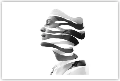 Produktbild von Poster - Poster ohne Rahmen - Frau Surrealismus Monochrom - 91,5x61 cm - Wand Bild - Wanddeko - Wandbilder - Kunstposter - Wandposter - Bilder - Kunstdruck - Wanddekoration - Wandbild P2XAA91x61-4430
