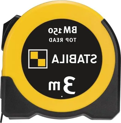 Zdjęcie produktu dla Miarka 3 metry, żółta, z tworzywa ABS, niełamliwa