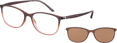 Productafbeelding van ELLE Bril met sterkte voor dames, vierkant, bruin, model EL13510