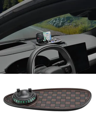 Produktbild von Multifunktionale Antirutschmatte fürs Auto, universelle Handyhalterung, 3-in-1 Antirutschmatte fürs Auto, um 360° drehbare Handyhalterung, für die Innenausstattung des Autos, Brillen und Tablets.