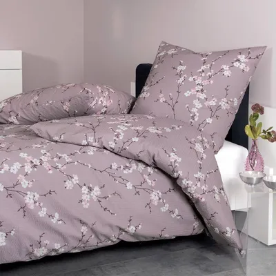 Immagine prodotto di Janine mako soft seersucker biancheria da letto 135X200,80x80 2 pezzi TANGO 20076-05-500 rosa viola