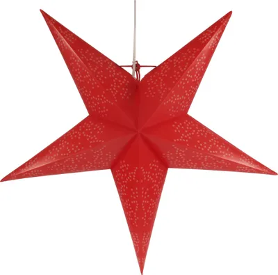 Produktbild von Wetterfester LED Außenstern Kassandra, Weihnachtsstern, Leuchtstern 60 cm Incl. 7 m Kabel & LED Leuchtmittel - Rot, Plastik, Weihnachtsstern, Adventsstern