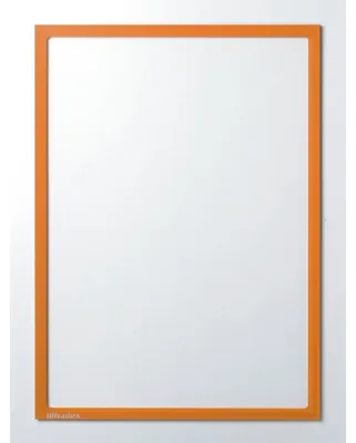 Produktbild von Infotasche magnetisch für DIN A6 120x163mm VE=5 Stück pastell orange