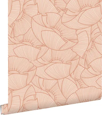 Produktbild von ESTAhome Tapete Mohnblumen Terrakottarosa 53 cm x 10.05 m