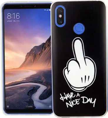 Produktbild von Xiaomi Mi Max 3 Handy Hülle Schutz-Case Cover Bumper Have a nice day