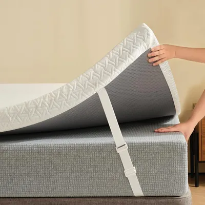 Productafbeelding van Famanu – Topper voor matrassen, 90 x 200 cm, 8 cm dik, gemaakt van gelschuim en visco-elastisch schuim, geschikt voor bedden en boxsprings, gecertificeerd volgens