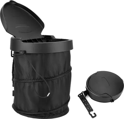 Obrázok produktu pre Skladací automobilový odpadkový kôš Odpadkový odpad Prachová plechovka Oxford Cloth Back Hanging Garbage Bag