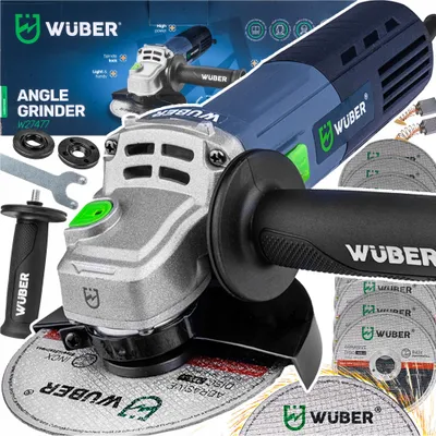 Zdjęcie produktu dla Szlifierka Kątowa Eurotec 125 Mm 1750 W Zmienna Prędkość 6 Tarczy