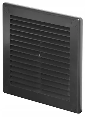 Immagine prodotto di Awenta TRU6 Griglia di ventilazione quadrata, nera, 20x20 cm