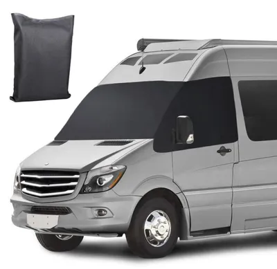 Immagine prodotto di Copertura pieghevole per parabrezza, realizzata in tessuto 600D impermeabile, compatibile con Mercedes Sprinter dal 2019 al 2025