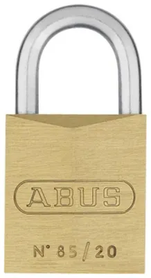 Obrázok produktu pre Mosadzný visiaci zámok Abus, séria 85, typ 85/20 02355 (cylindrický visiaci zámok)