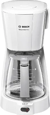Obrázek produktu pro Bosch TKA3A031, Kávovar na překapávanou kávu, 1,25 l, Mletá káva, 1100 W, Šedá, Bílá