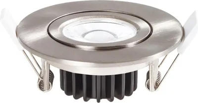 Obrázok produktu pre LEDxOn LED zapustené stropné bodové svietidlo IP20 EDOS ploché otočné niklové brúsené 520lm 3000K