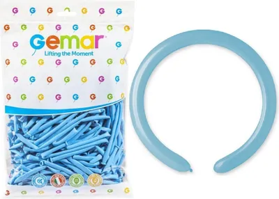 Produktbild von D4 Ballons - Italienische Röhren blau 72/100 Stück.