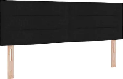 Zdjęcie produktu dla vidaXL Zagłówek czarny 144 cm Tkanina