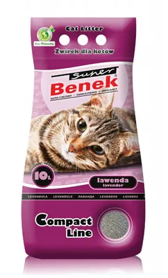 A product shot of a bag of cat litter.