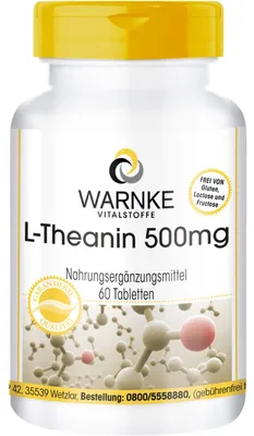 Zdjęcie produktu dla L-teanina 500 mg tabletki 60 kapsułek
