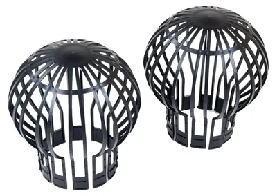 Produktbild von Fallrohrfilter 2er-Set Regenrohrfilter Dachrinne Fallrohr Laubsammler Laubfang