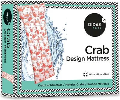 Image de Matelas crabe 180x70x13 cm - Didak Pool