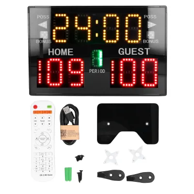 Zdjęcie produktu dla 11-cyfrowa tablica wyników LED, elektroniczna tablica wyników do koszykówki, siatkówki, zapasów, treningu sportów halowych