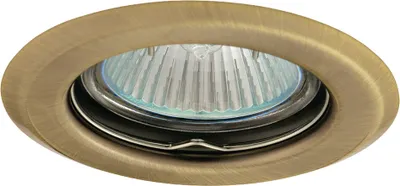 Productafbeelding van Inbouwspots, model AXEL 2114, messing, mat, rond, max. 35W, exclusief lamp