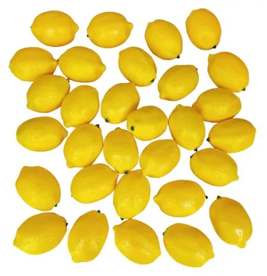 Produktbild von 30er-Pack künstliche Früchte, gefälschte Zitronen, lebensechte Simulation für Limonadenparty, Küchentischdekoration, Girlande, Fotografie-Requisiten