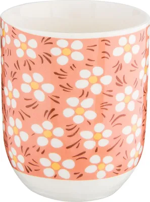 Produktbild von Clayre & Eef Tasse 100 ml Rosa Porzellan Blumen