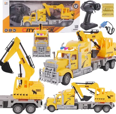 Produktbild von Ferngesteuerter RC Bagger Baufahrzeug Fernbedienung Batteriekabel