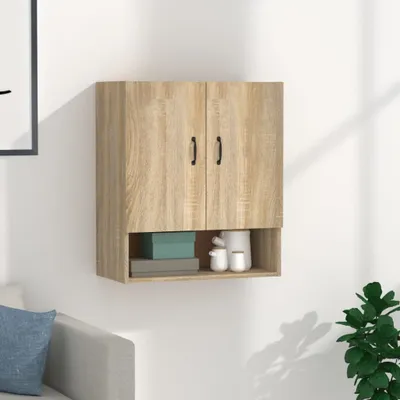 Produktbild von vidaXL Nástěnná skříň Sonoma dub 60x31x70 cm výrobek ze dřeva