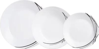 Image de Service de serviettes pour 18 personnes, assiettes Opal