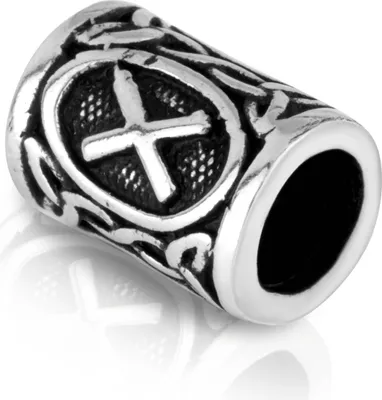 Produktbild von GEBO - 925 Sterling Silber Futhark Bartperle Germanisch Keltisch Wikinger 3569