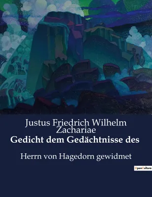 Produktbild von Gedicht dem Gedächtnisse des