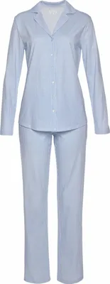 Produktbild von Vivance Dreams Pyjama 2 -teilig blau-weiß Größe 36/38