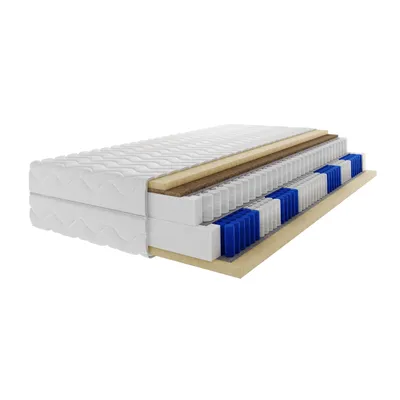 Zdjęcie produktu dla Materac dwustronny kontynentalny Mint 200x200 cm z pianki lateksowej hipoalergiczny z 7 strefami komfortu H3/H4 grubość 28 cm