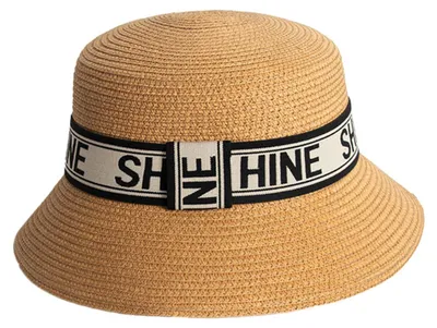 Produktbild von 56-58 cm Hutumfang, Sonnenschutz-Strohhut, Damen-Sommer-Stroh-Fischerhut, Sonnenhut