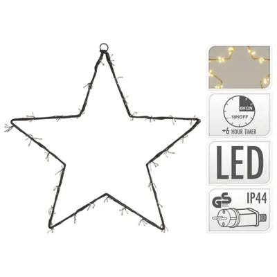 Produktbild von Ambiance Weihnachtsdeko Stern mit 120 LEDs 40 cm