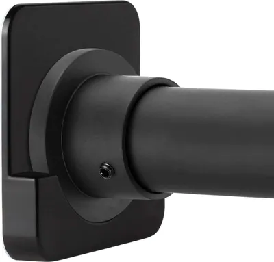 Produktbild von Selbstklebende Duschvorhangstangen-Spannhalterung | Duschstangenhalterung für die Wand | Kein Bohren erforderlich | Zum Aufkleben | 2er-Pack (Duschvorhangstange nicht enthalten)