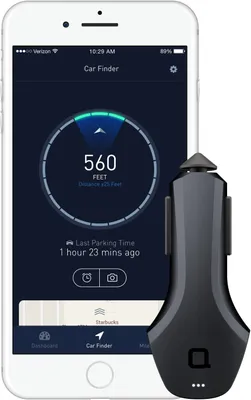 Produktbild von Nonda KFZ-Laden - USB Autoladegert Smart Car mit 2 USB-Ports, Kfz Ladegert, Ultra-Schnelles Laden, inkl. App, Car Charger, Bluetooth-Verbindung, Kfz