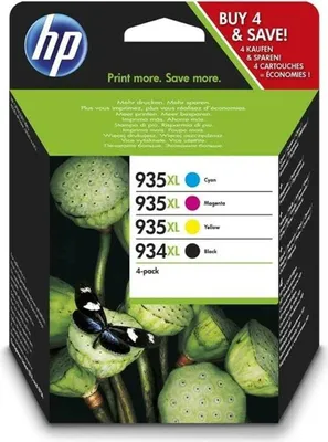 Produktbild von HP 934XL / 935XL - X4E14AE - Inktcartridge / Multipack - BK + C + M + Y (4 st. / 54 ml)